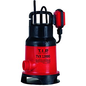 TIP dirty water submersible pump - 10,800l/h, 6m discharge head, 480W, 20mm grain size, GRP housing, VORTEX impeller, TVX 12000 30261