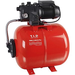 T.I.P. HWW K-1000/50 Plus domestic waterworks 30189,  50 l tank, 3,500 l/h, 46 m delivery head, 800 W, steel pressure tank