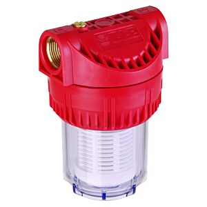 T.I.P. fine filter G 5 pre-filter 31052 For garden pumps and domestic waterworks, 5 inch, up to 7,000 l/h, with washable filter cartridge