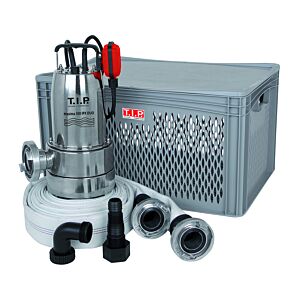 Kit anti-inondation TIP - 20 000 l/h, aspiration plate, protection contre les inondations, avec tuyau en tissu, Maxima 350 IPX DUO S 30711