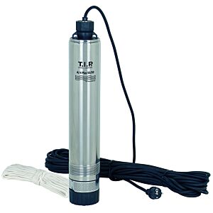 T.I.P. AJ 4 Plus 55/50 well pump - deep well pump 30104  stainless steel, 3,300 l/h, 50 m delivery head, 800 W, incl. drain rope
