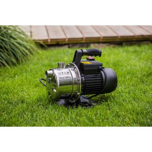 T.I.P. Clean Jet 1300 Plus Pompe de jardin  - Acier inoxydable 30087 avec garniture d'aspiration, 4 400 l/h, 50 m de hauteur de refoulement, 1 200 W