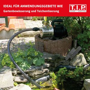 T.I.P. GP 3000 INOX garden pump 30111 - stainless steel, 2,950 l/h, 42 m delivery head, 550 W, jet system, overload protection