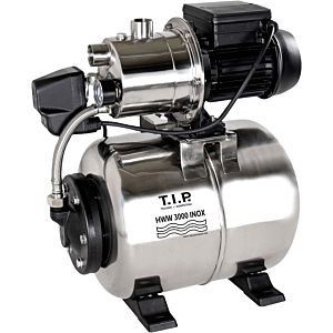 T.I.P. HWW 3000 INOX domestic waterworks - stainless steel 31143, 2,950 l/h, 42 m delivery head, 550 W, 18 l pressure tank, compact