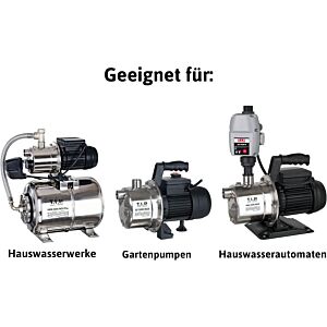 T.I.P. Saugschlauch 31012, 7 m Ansaugschlauchgarnitur,  für Gartenpumpen und Hauswasserwerke