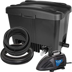 T.I.P. Teichfilter-Set - Für 10.000 l Teich, UV-C 11 W, Wet-and-Dry,  35 l Filterbehälter, WDF 10000 UV 11, 30495
