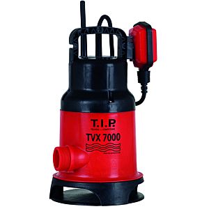 T.I.P. Schmutzwasser Tauchpumpe - 7.000 l/h, 5 m Förderhöhe,  300W, 20mm Korngröße, GFK Gehäuse, VORTEX Laufrad, TVX 7000 30268