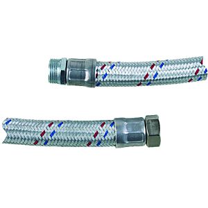 T.I.P. Flexible armoured hose 30903,  60 cm, 1" IG/AG, stainless steel, up to 10 bar
