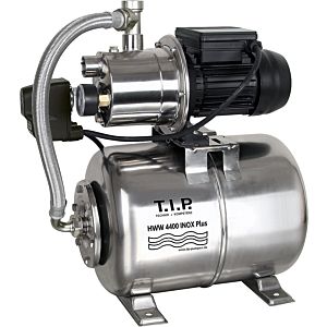 T.I.P. HWW 4400 Inox Plus Hauswasserwerk - Edelstahl 31167, 4.350 l/h, 45 m Förderhöhe,  1.000 W, 22 l Druckkessel