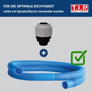 Raccord de tuyau TIP - raccord à compression, 1½&quot; AG, 32 mm, pour piscines/filtres à sable, 30966