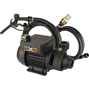 CROSS TOOLS Kraftstoffpumpe - Dieselpumpe/Ölförderpumpe,  2.100 l/h, Zapfpistole, MultiOil 35 m, 68800