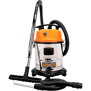 CROSS TOOLS wet-dry ash vacuum cleaner - 4in1 with blowing function, 20 l, 200 mbar, incl. nozzles, NTAS 1200, 68519