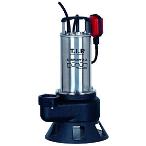 Pompe de chantier pour eaux usées TIP - acier inoxydable, 36 000 l/h, hauteur de refoulement 14 m, corps en fonte, jusqu&#39;à 95°C, Extrema 600/14 CX, 30194
