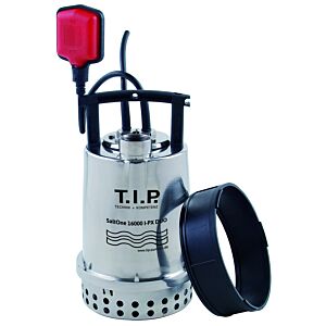 Pompe submersible eau sale TIP - acier inoxydable, 16 000 l/h, aspiration plate, eau salée, mousse de lavage, SaltOne 16000 I-PX DUO 30276