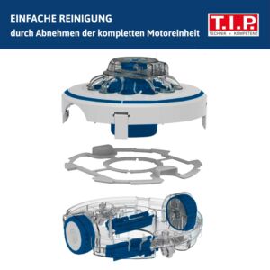 TIP battery pool robot - 50 m³ pool, 3,600 l/h, 60 min running time, jet nozzle system, Sweeper 3600 battery, 30453