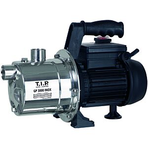T.I.P. GP 3000 INOX Pompe de jardin 30111 - acier inoxydable,  2.950 l/h, 42 m de hauteur de refoulement,550 W, Jet-System, protection contre les surcharges