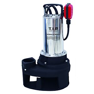 Pompe de chantier pour eaux usées TIP - en acier inoxydable avec mécanisme de coupe, 18 000 l/h, granulométrie 50 mm, jusqu&#39;à 90°C, Extrema CUT 300/18 CX 30277