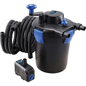 Kit de filtres sous pression de bassin TIP - pour bassin de 5 000 l, UV-C 9 W, fonction de lavage à contre-courant, TFP 5000 UV 9, 30297