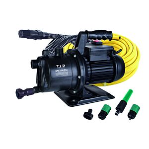 T.I.P. GPS 3200 Plus Gartenpumpe mit Bewässerungsset 30172, 3.200 l/h,  42 m Förderhöhe, inkl. 20 m Schlauch, Saugschlauch