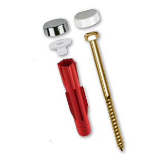 TOX support WC montage 04510152 E 8/40 blanc et chrome par kit