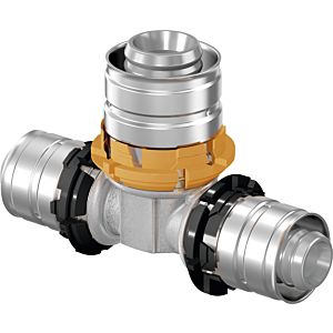 Uponor press tee 1014923 16x20 x 16 mm, reduced, tinned brass