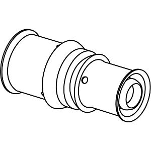 Uponor S-Press PLUS Press-Kupplung 1039937 20 x 16 mm, reduziert, PPSU