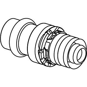Uponor S-Press PLUS coupling 1090680 25 x 22 mm, stainless steel/ CU V