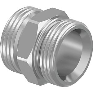 Uponor double nipple 1006641 G 3/4 AG, Euro cone, galvanized, brass