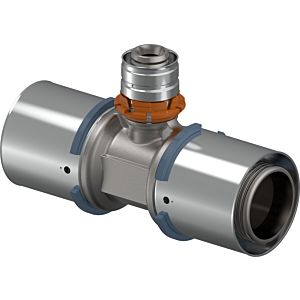 Uponor press tee 1046920 40 x 32 x 40 mm, reduced, tin-plated brass