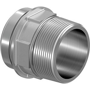 Mamelon adaptateur de filetage Uponor 1029131 RS 2, R 2&quot;, laiton étamé