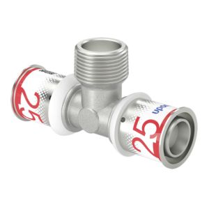 Uponor S-Press PLUS T-Stück 1070593 25 x R 3/4 AG x 25 mm