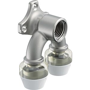 Uponor RTM U-Wandscheibe 1061621 16 mm x Rp 1/2 x 16 mm, Messing verzinnt