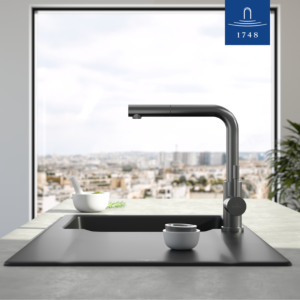 Villeroy und Boch Steel Shower Küchenarmatur 96970105 11,7 l/min, ausziehbar, anthrazit