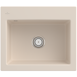 Villeroy und Boch Subway 60 S Einbauspüle 330900FU Spülbecken, 600 x 510 mm, ivory CeramicPlus
