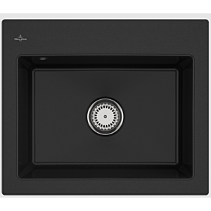 Évier encastrable Villeroy et Boch Subway 60 S 330900J0, 600 x 510 mm, chromite CeramicPlus