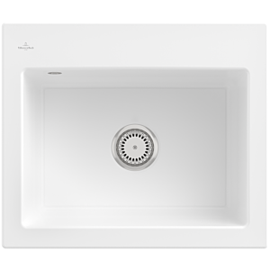 Évier encastrable Villeroy et Boch Subway 60 S 330900R1, 600 x 510 mm, blanc alpin CeramicPlus