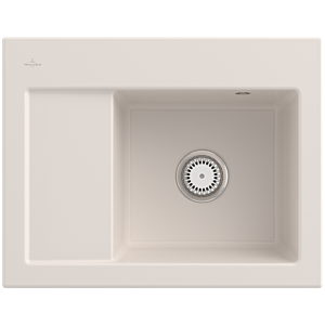 Villeroy and Boch Subway 45 Compact built-in sink 331300KR built-in sink right, 650 x 510 mm, crema CeramicPlus