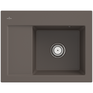 Villeroy and Boch Subway 45 Compact built-in sink 331300TR built-in sink right, 650 x 510 mm, timber CeramicPlus