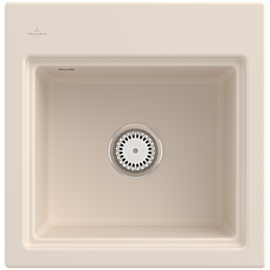 Villeroy and Boch Subway Style 50 S built-in sink 331500FU, 500 x 510 mm, ivory CeramicPlus
