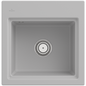 Évier encastrable Villeroy et Boch Subway Style 50 S 331500SM, 500 x 510 mm, vapeur CeramicPlus