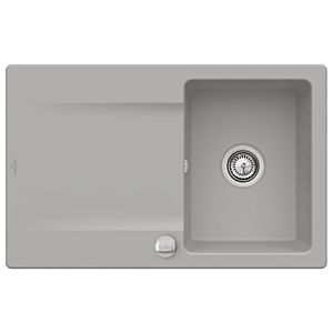 Villeroy & Boch Siluet Einbauspüle 333402SL mit Ablaufgarnitur und Exzenterbetätigung, Stone