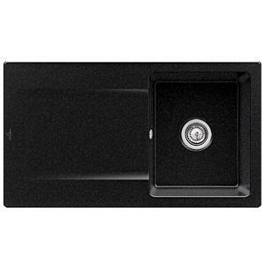 Villeroy & Boch Siluet sink 333501J0 with waste set and manual operation, chromite