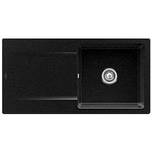 Villeroy & Boch Siluet sink 333601J0 with waste set and manual operation, chromite