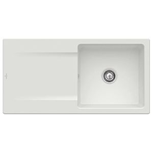 Villeroy & Boch Siluet sink 333601SM with waste set and manual operation, Steam