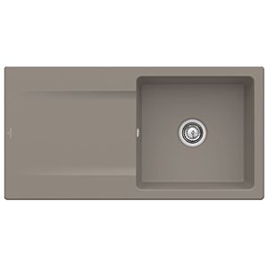 Villeroy & Boch Siluet Einbauspüle 333601TR mit Ablaufgarnitur und Handbetätigung, Timber