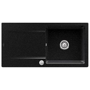 Villeroy & Boch Siluet Einbauspüle 333602J0 mit Ablaufgarnitur und Exzenterbetätigung, Chromit