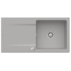 Villeroy & Boch Siluet Einbauspüle 333602KD mit Ablaufgarnitur und Exzenterbetätigung, Fossil