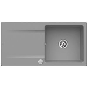 Villeroy & Boch Siluet Einbauspüle 333602SL mit Ablaufgarnitur und Exzenterbetätigung, Stone