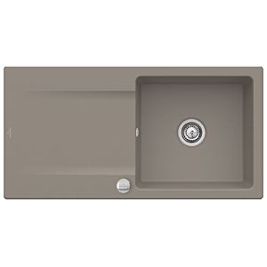 Villeroy &amp; Boch Siluet built-in sink 333602TR with drain fitting and eccentric operation, Timber