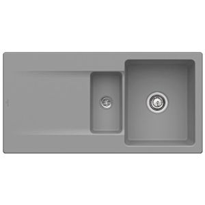 Villeroy & Boch Siluet sink 333701SL with waste set and manual operation, stone